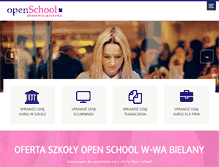 Tablet Screenshot of bielany.openschool.pl